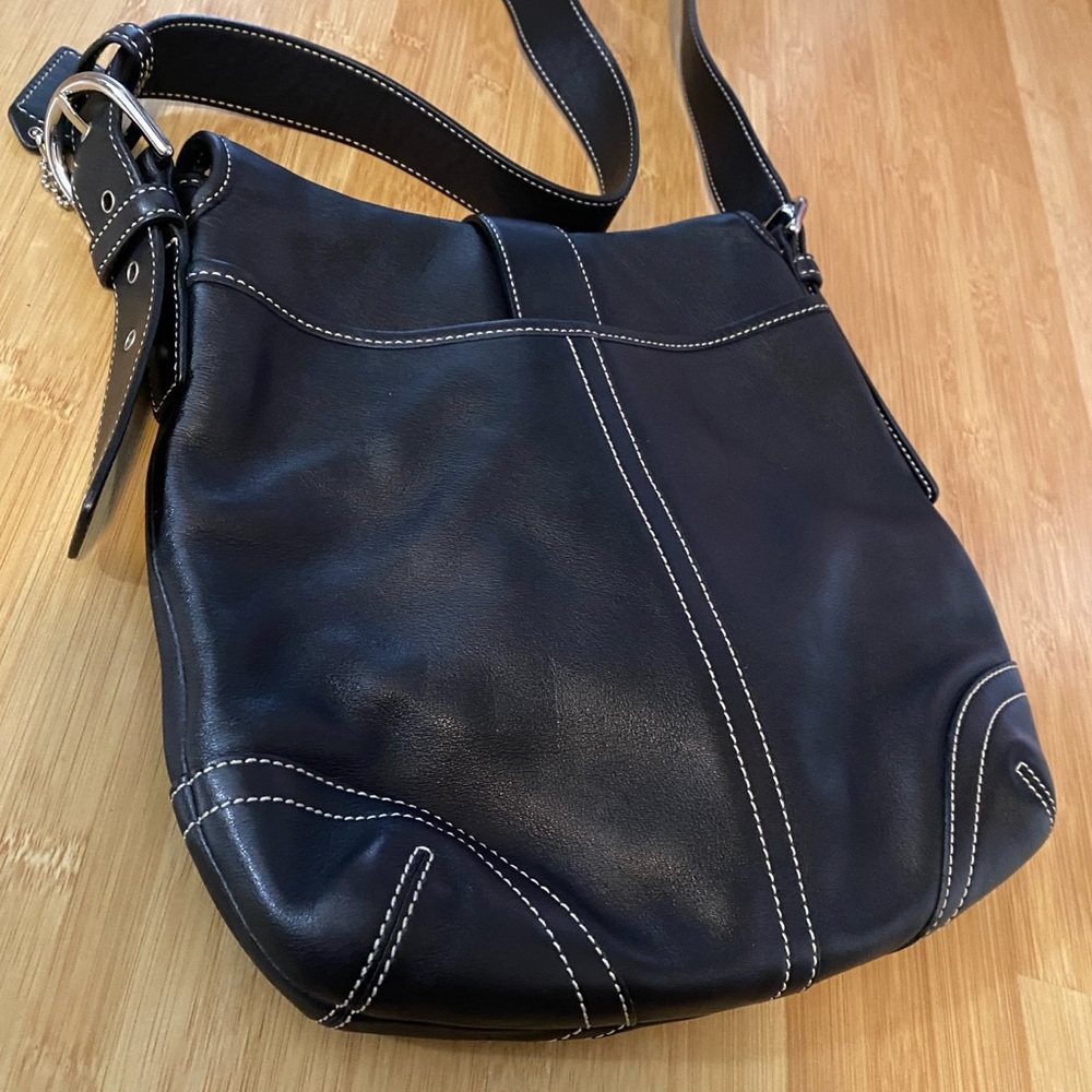 Vintage Coach Soho Buckle Flap Leather Shoulder & Crossbody Bag Style No. 9480 - Picture 11 of 16